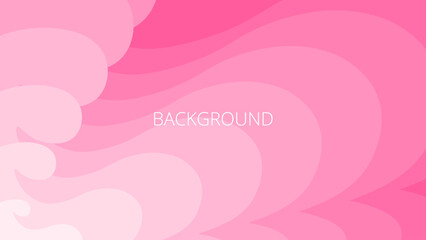 Neon pink abstract background with sharp wavy lines and gradient transition, dynamic fluid shape	
