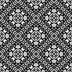 Abstract Shapes.Vector Seamless Black and White Pattern.Design element for prints, decoration, cover, textile, digital wallpaper, web background, wrapping paper, clothing, fabric, packaging, cards.