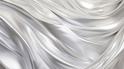  a close up of a white cloth with a very long line of folds in the center of the fabric, as well as the background.
