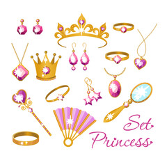 Set princess decoration accessories © Astraverona