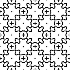 Abstract Shapes.Vector Seamless Black and White Pattern.Design element for prints, decoration, cover, textile, digital wallpaper, web background, wrapping paper, clothing, fabric, packaging, cards.