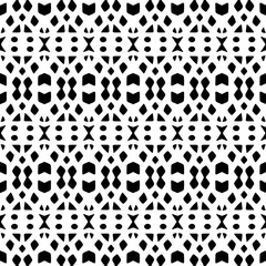 Abstract Shapes.Vector Seamless Black and White Pattern.Design element for prints, decoration, cover, textile, digital wallpaper, web background, wrapping paper, clothing, fabric, packaging, cards.