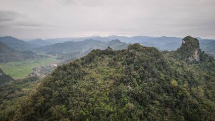 The landscape of Ba Be Lake in Northern Vietnam