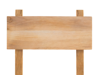 wooden signs - isolated on transparent background
