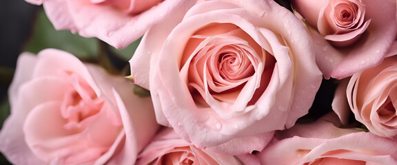 Romantic Blooms: A Vibrant Collection of Pink Roses, Perfect for Celebrations, Weddings, and Expressing Love - Pink Rose Close Up
