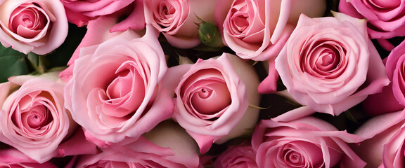 Celebration of Love: A Textured Background with a Bunch of Pastel Roses, Ideal for Greeting Cards and Wedding Prints - Pink Roses Background