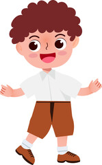 cartoon children back to school