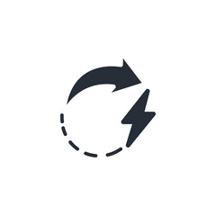 charging icon. vector.Editable stroke.linear style sign for use web design,logo.Symbol illustration.