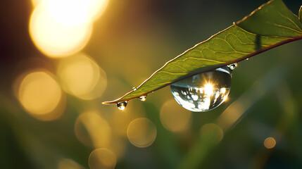 Morning Symphony in a Dewdrop