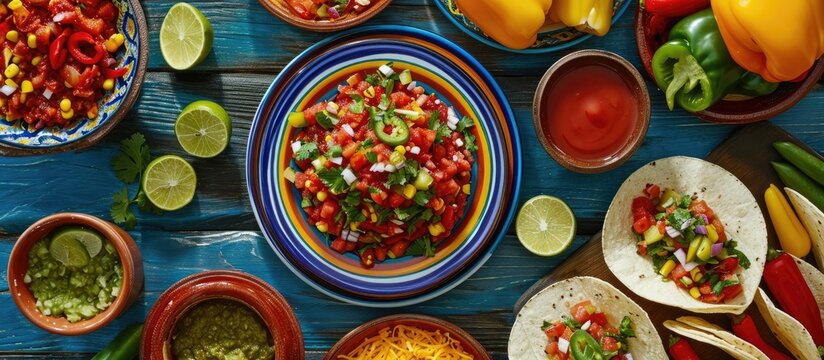 Mexican food made at home is both delicious and typical.