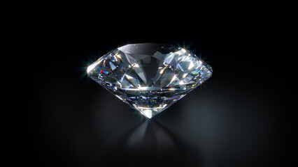 Diamond - Gemstone, Diamonds - Playing Card, Diamond Shaped, Black Color, Shiny
