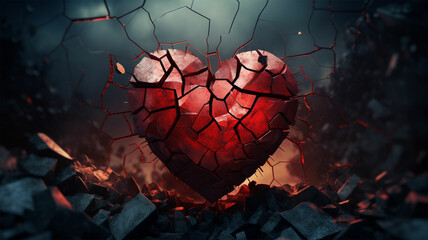 Broken hearts, sadness, and darkness.