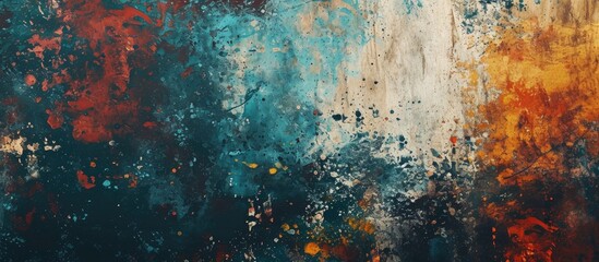 Grunge paint backdrop with a abstract feel - obrazy, fototapety, plakaty