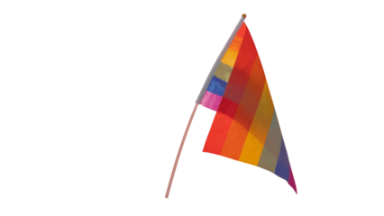 LGTBI flag isolated on soft background. 2