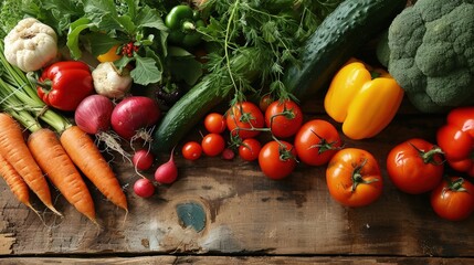 A Colorful Array of Fresh Vegetables