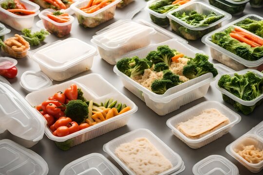 Plastic vs biodegradable take out food containers