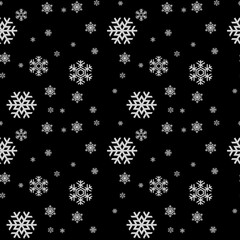 Winter Background with snowflaking