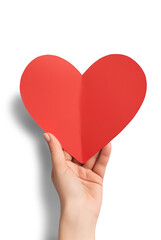 Obraz premium hand holding heart isolated