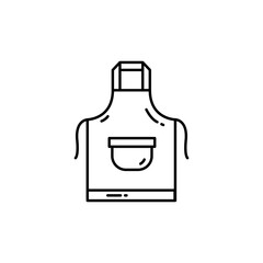 Fototapeta premium Kitchen apron line icon