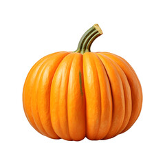 Obraz premium Fresh harvested whole pumpkin fruit (PNG Cutout) isolated on transparent background