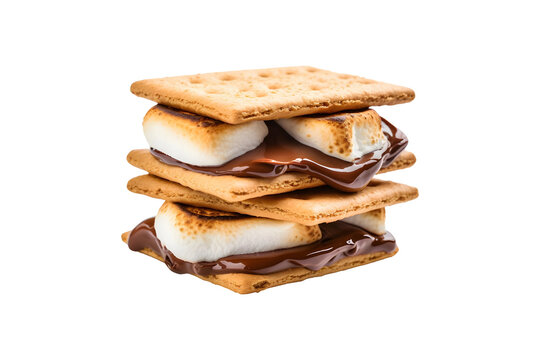 S'mores Biscuit (PNG Cutout) isolated on transparent background
