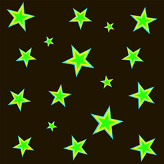 Bright stars on a black background. festive abstraction. Background.