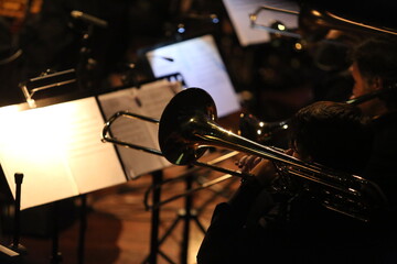 musician playing the trumpet