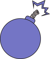 Obraz premium bomb icon 