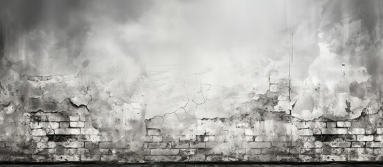 abstract background Grunge brick wall texture in black and white colors