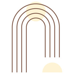 Modern Geometric Line Shape