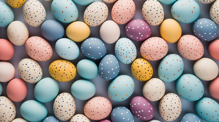 Colorful decorated Easter eggs wallpaper background for easter celebration