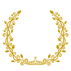 Golden Floral Wreath © RIMELA STUDIO 