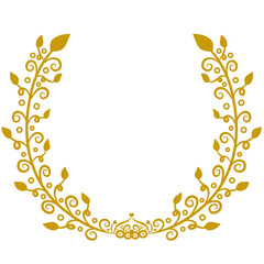 Golden Floral Wreath © RIMELA STUDIO 