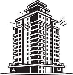 Skyscraper Matrix Heights Multifloor Cityscape Vector Design Metropolis Visions Multifloral Building Vector Icon in Cityscape