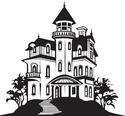 City Vista Skylines Essence Multifloor Cityscape Vector Icon Design Skyline Marvel Elevation Multifloral Skyscraper Vector Emblem