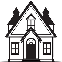 Neat Residence Symbol House Design Vector Logo Sleek Living Mark Minimal House Vector Icon