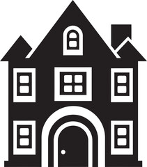 Neat Residence Symbol House Design Vector Logo Sleek Living Mark Minimal House Vector Icon