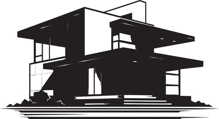 Innovative Residence Symbol Property Idea Vector Icon Urban Housing Emblem Modern Property Design Vector Icon