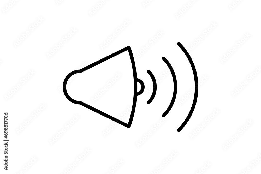Poster volume icon. icon related to basic web and ui. suitable for web site, app, user interfaces, printabl