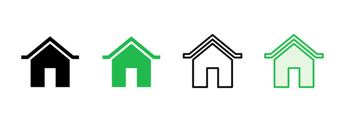 House icon set. Home icon vector