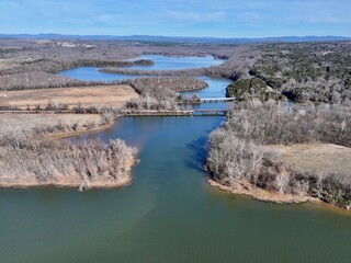 Aerial view of White Oak Park in Franklin County Arkansas.