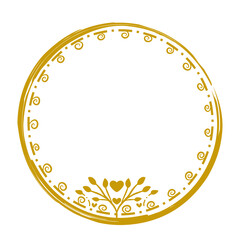 Golden Circle Frame Decoration