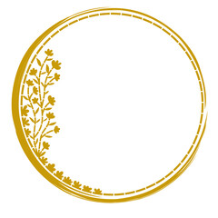 Golden Circle Frame Decoration