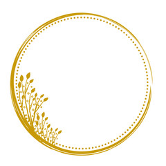 Golden Circle Frame Decoration