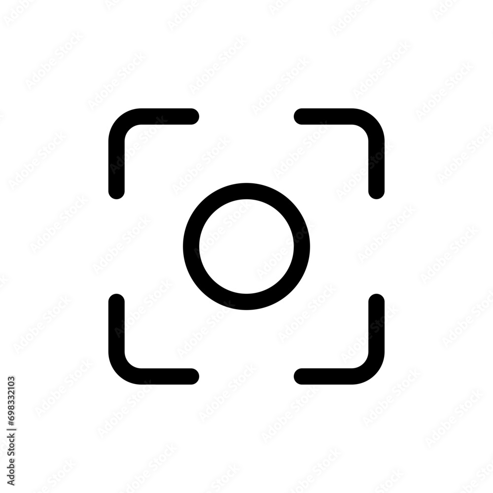 Aufkleber capture center focus icon maximize, full screen icons. web vector icon