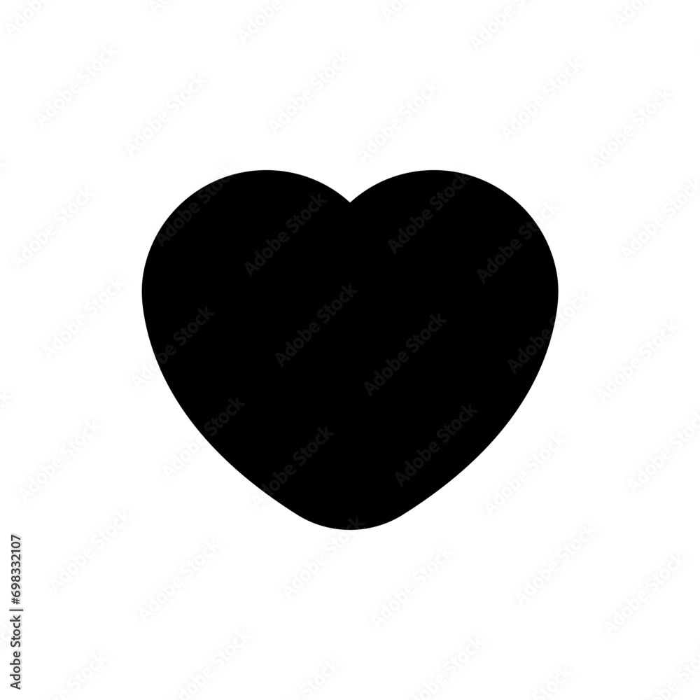 Poster heart shape icon button. add to favorite icon, save to favorites - like love icon. web vector icon