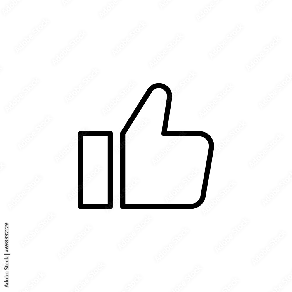 Aufkleber thumb up like icon. web vector icon