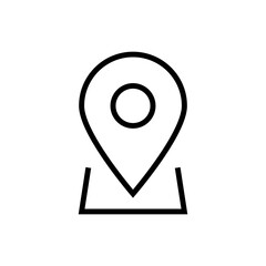 Location icon set, Map pin place marker. location pointer icon symbol in flat style. Location pin line icon, Navigation sign. web vector icon