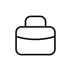 briefcase bag icon. business portfolio suitcase office work icon. web vector icon