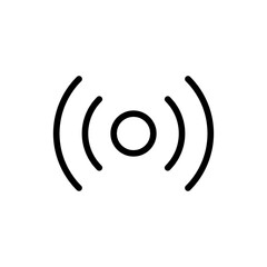 wireless network signal icon. podcast broadcast icons. web vector icon